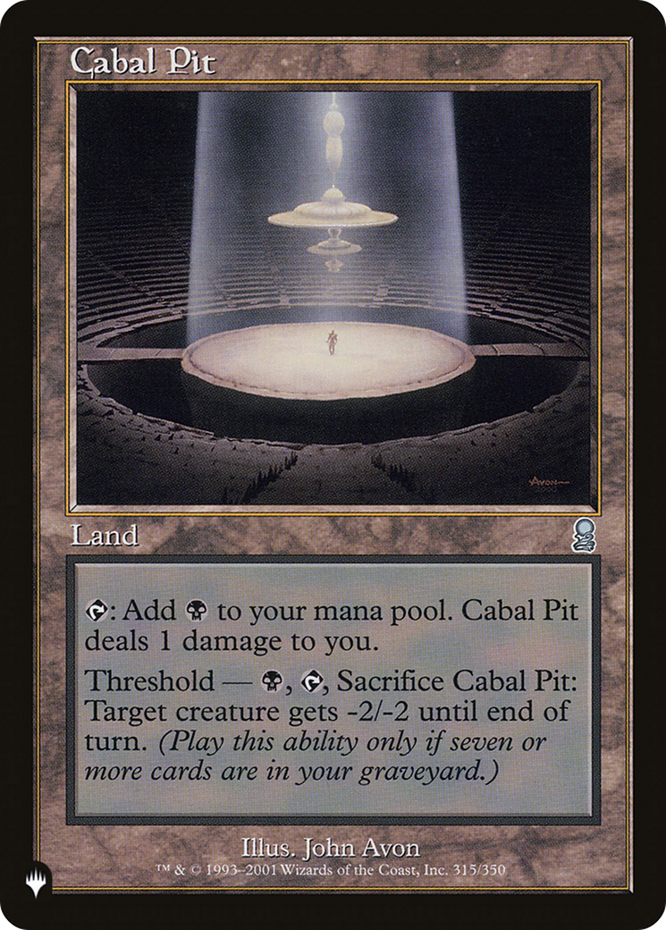 Cabal Pit [The List] | Shuffle n Cut Hobbies & Games