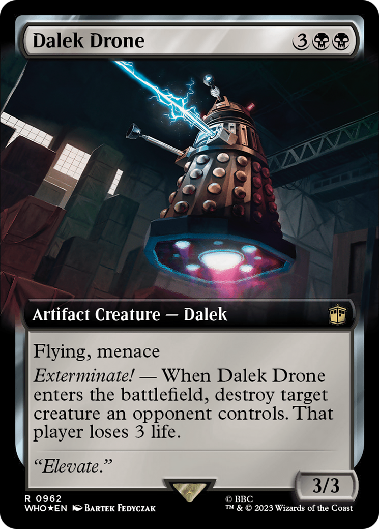 Dalek Drone (Extended Art) (Surge Foil) [Doctor Who] | Shuffle n Cut Hobbies & Games