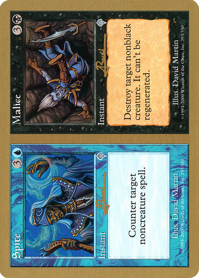 Spite // Malice (Antoine Ruel) [World Championship Decks 2001] | Shuffle n Cut Hobbies & Games