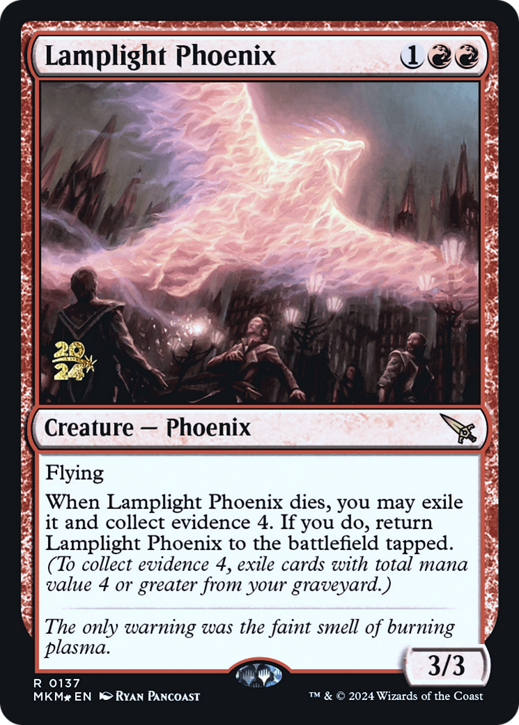 Lamplight Phoenix [Murders at Karlov Manor Prerelease Promos] | Shuffle n Cut Hobbies & Games