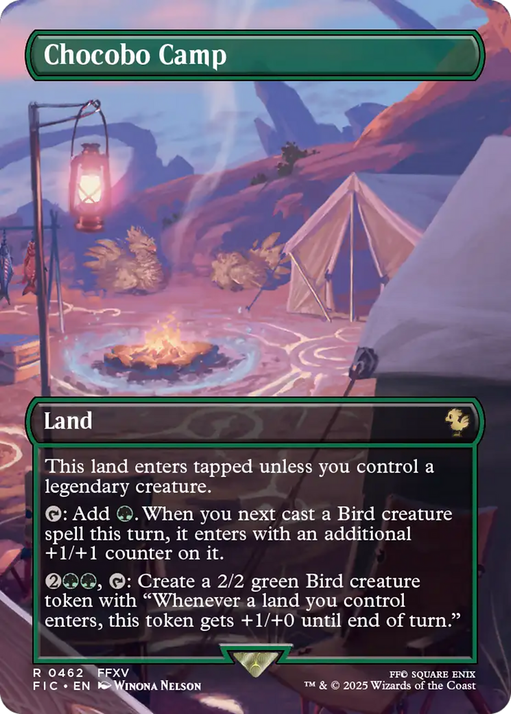 Chocobo Camp (Borderless) [FINAL FANTASY Commander] | Shuffle n Cut Hobbies & Games