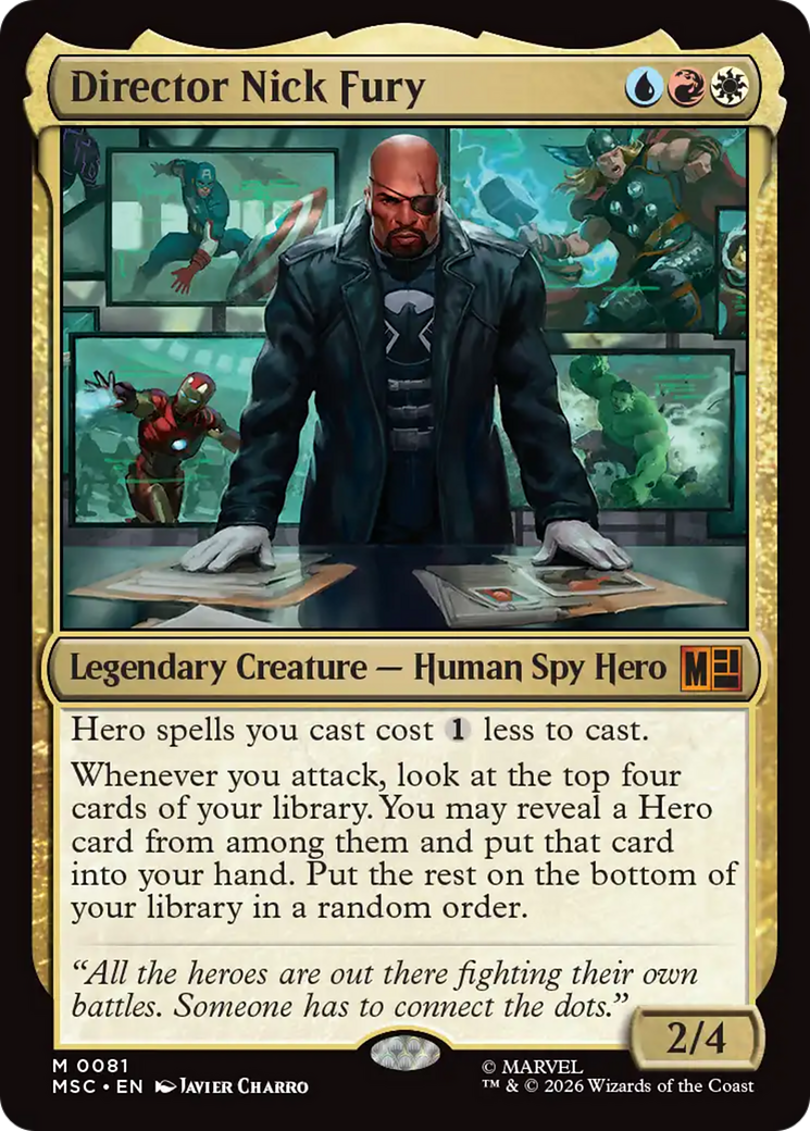 Director Nick Fury [Marvel Super Heroes Commander] | Shuffle n Cut Hobbies & Games