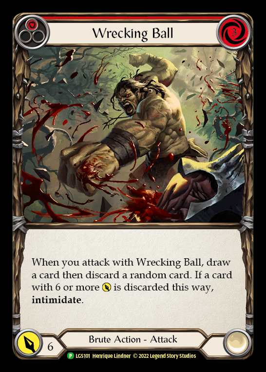Wrecking Ball [LGS101] (Promo)  Rainbow Foil | Shuffle n Cut Hobbies & Games