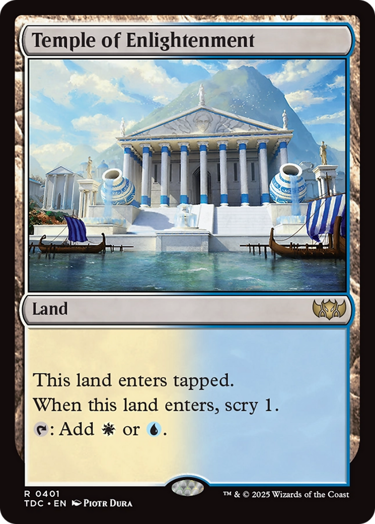 Temple of Enlightenment [Tarkir: Dragonstorm Commander] | Shuffle n Cut Hobbies & Games