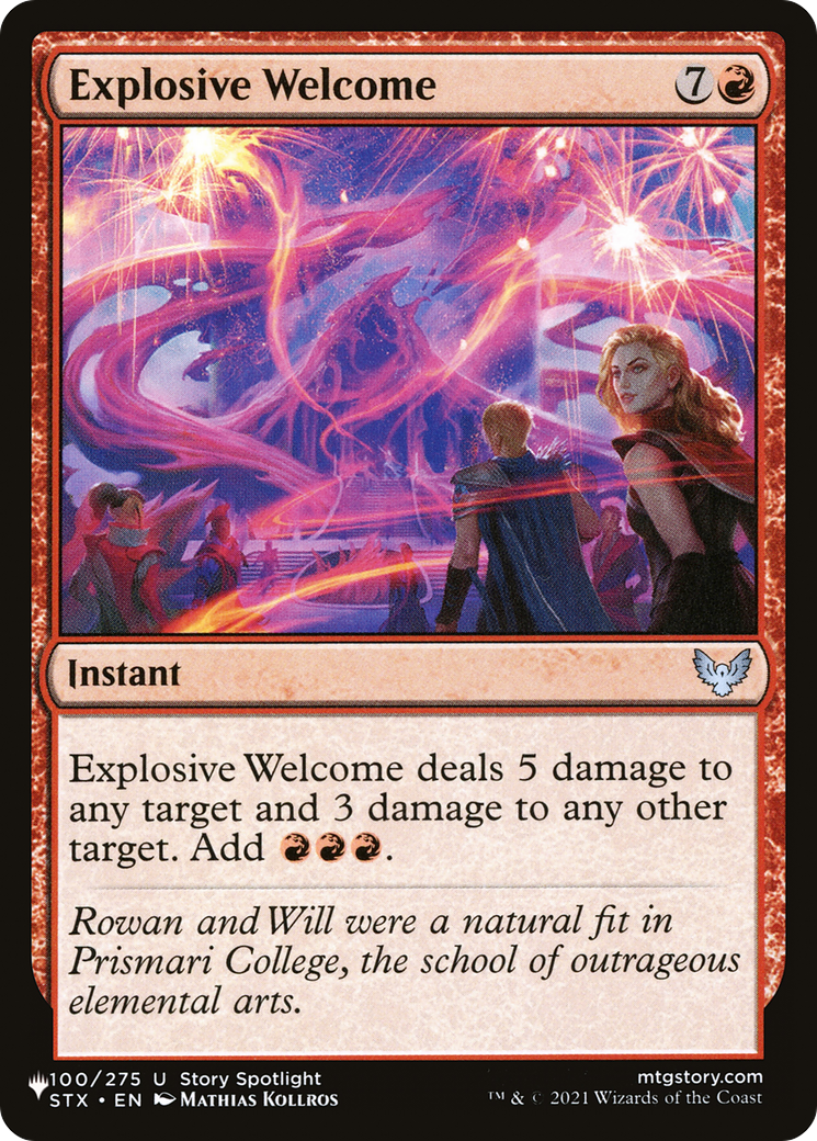 Explosive Welcome [The List] | Shuffle n Cut Hobbies & Games