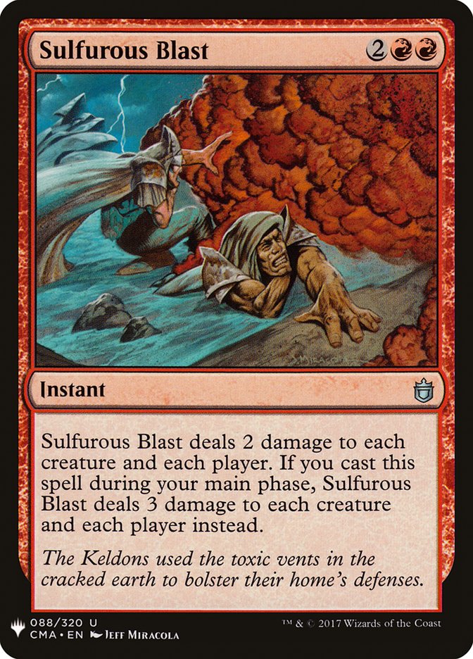 Sulfurous Blast [Mystery Booster] | Shuffle n Cut Hobbies & Games