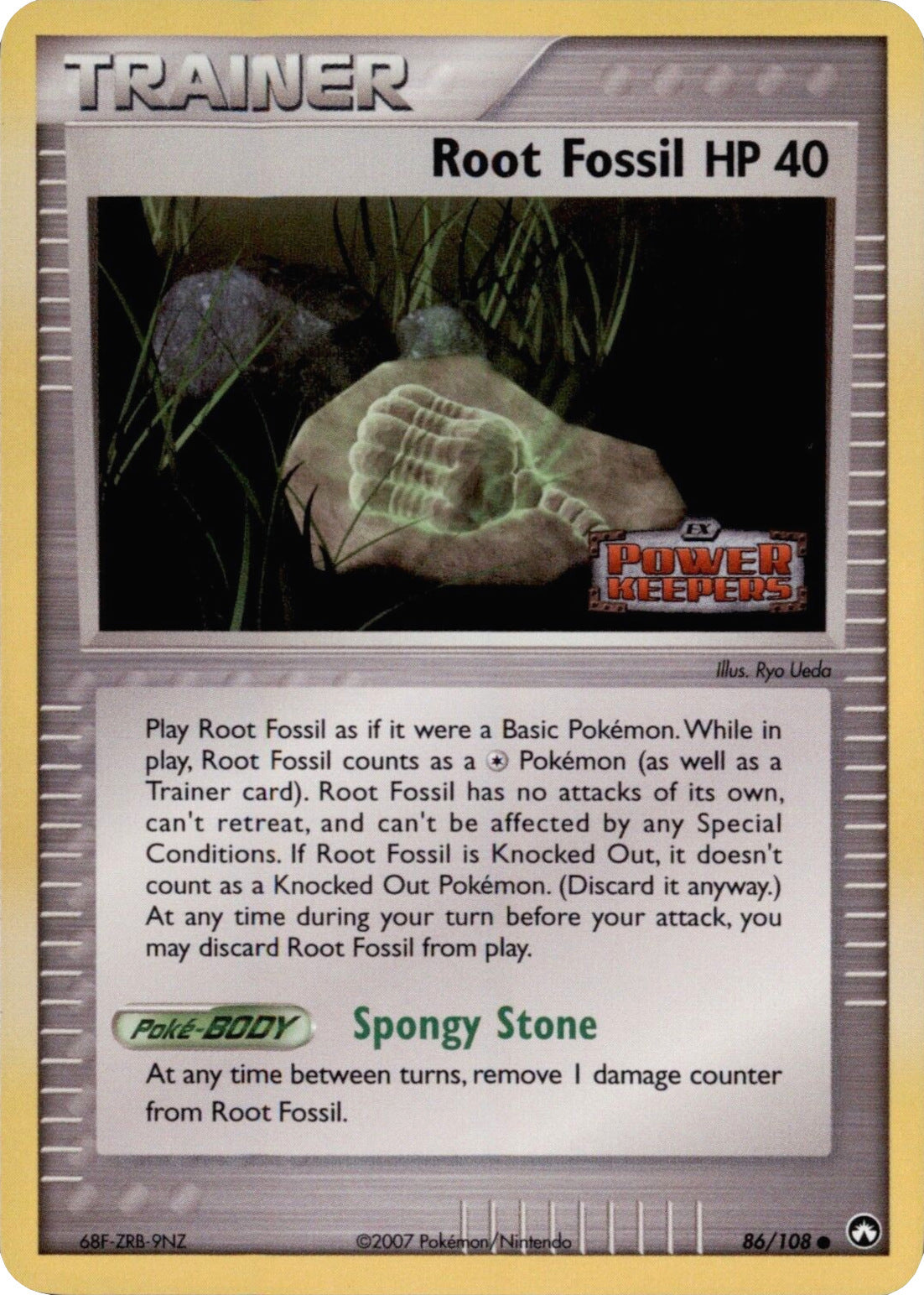 Root Fossil (86/108) (Stamped) [EX: Power Keepers] | Shuffle n Cut Hobbies & Games