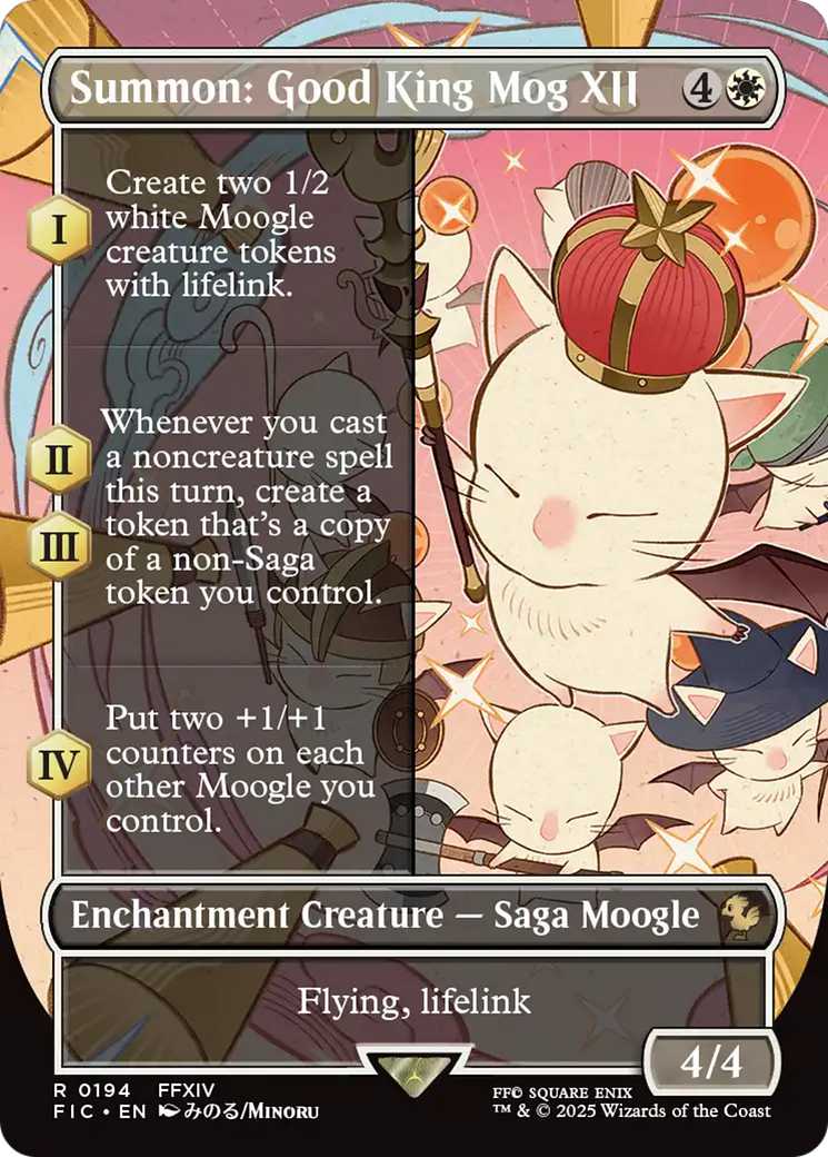 Summon: Good King Mog XII (Borderless) [FINAL FANTASY Commander] | Shuffle n Cut Hobbies & Games