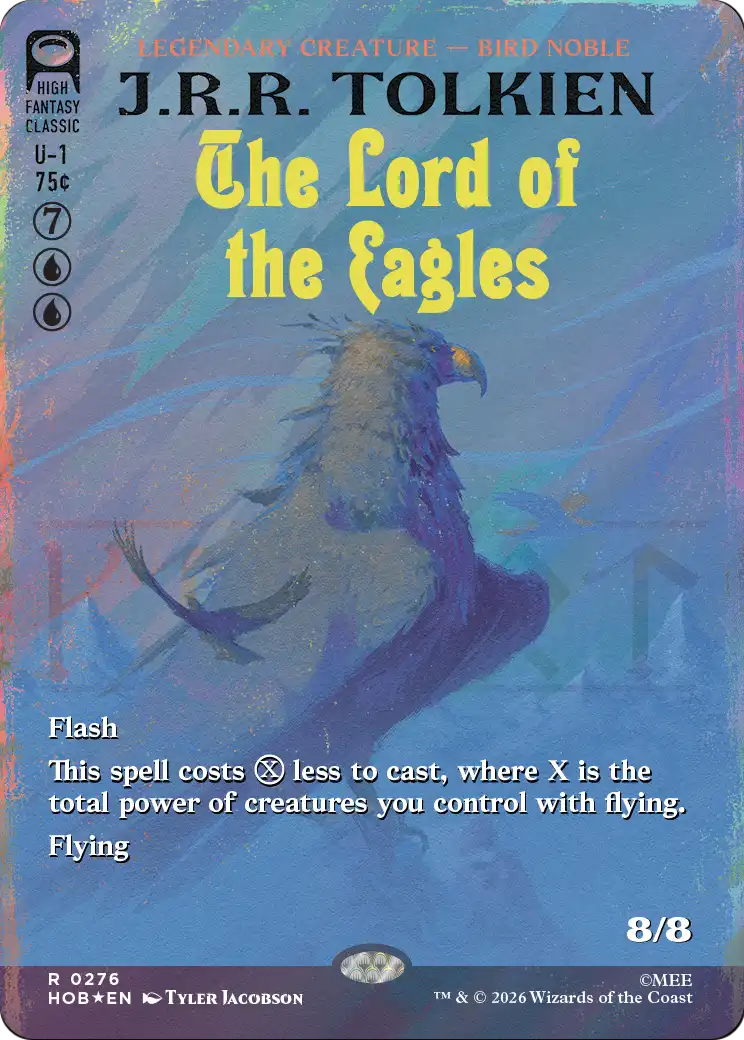 The Lord of the Eagles (Borderless) (Surge Foil) [The Hobbit] | Shuffle n Cut Hobbies & Games