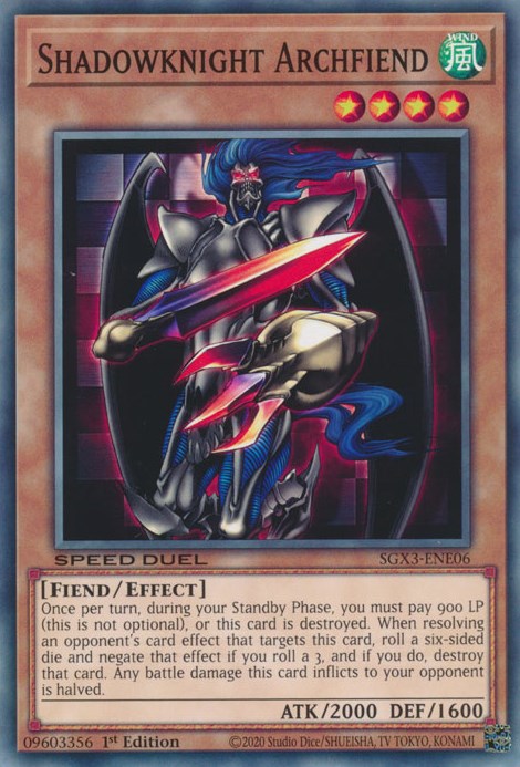 Shadowknight Archfiend [SGX3-ENE06] Common | Shuffle n Cut Hobbies & Games