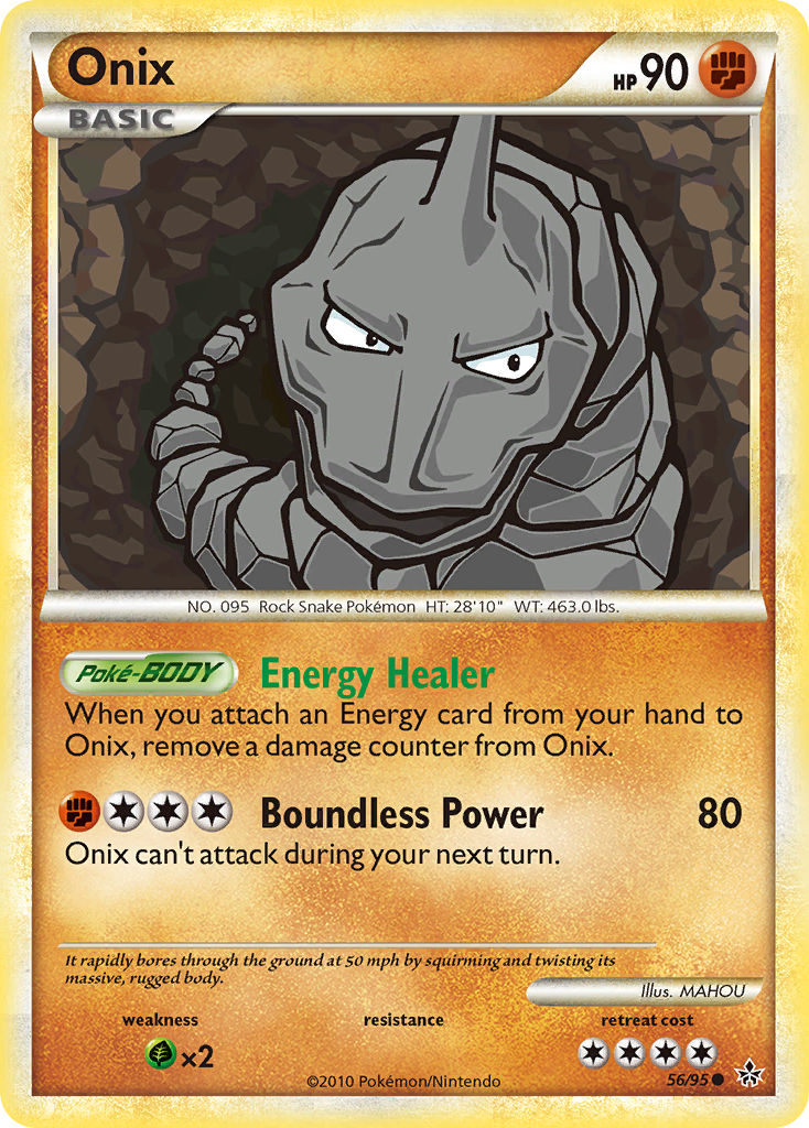 Onix (56/95) [HeartGold & SoulSilver: Unleashed] | Shuffle n Cut Hobbies & Games
