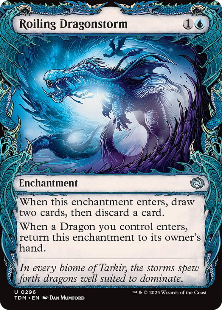Roiling Dragonstorm (Showcase) [Tarkir: Dragonstorm] | Shuffle n Cut Hobbies & Games