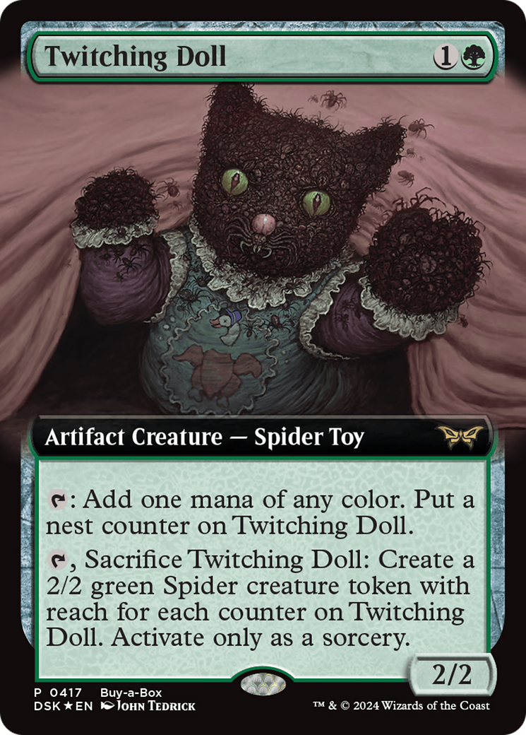 Twitching Doll (Extended Art) (Buy-a-box) [Duskmourn: House of Horror Promos] | Shuffle n Cut Hobbies & Games