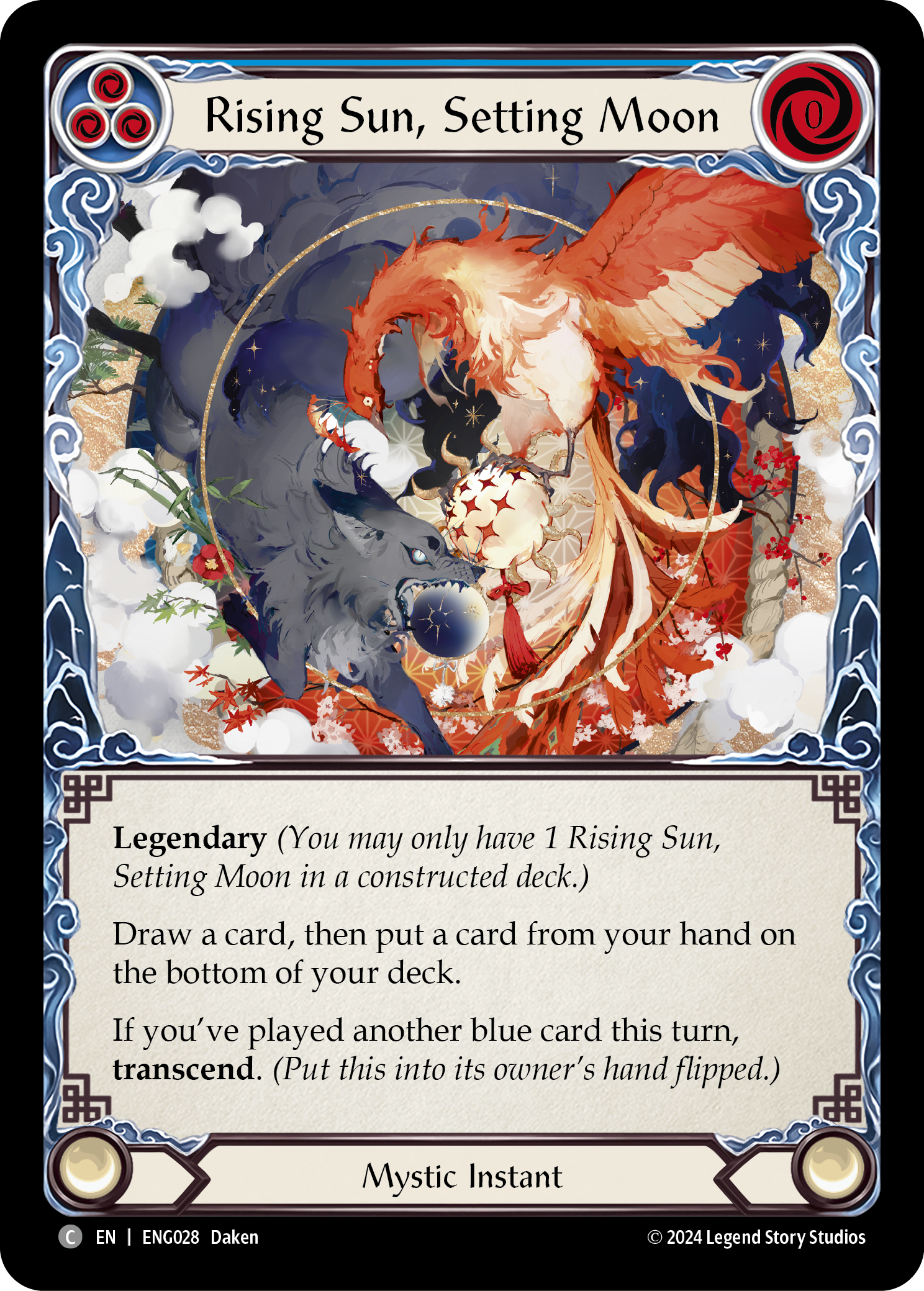 Rising Sun, Setting Moon [ENG028] (Part the Mistveil Enigma Blitz Deck) | Shuffle n Cut Hobbies & Games