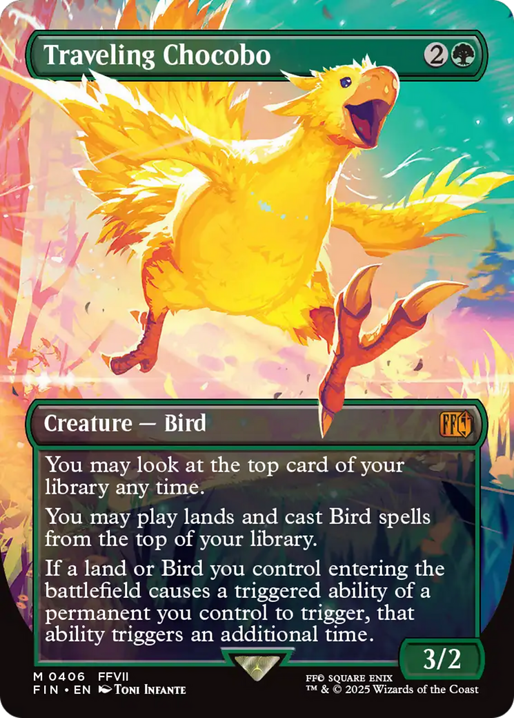 Traveling Chocobo (Borderless) [FINAL FANTASY] | Shuffle n Cut Hobbies & Games