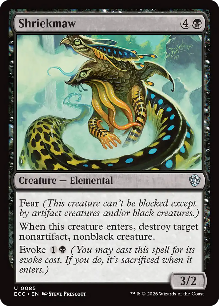 Shriekmaw [Lorwyn Eclipsed Commander] | Shuffle n Cut Hobbies & Games