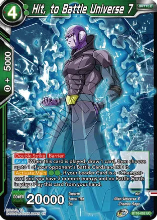 Hit, to Battle Universe 7 (BT16-062) [Realm of the Gods] | Shuffle n Cut Hobbies & Games