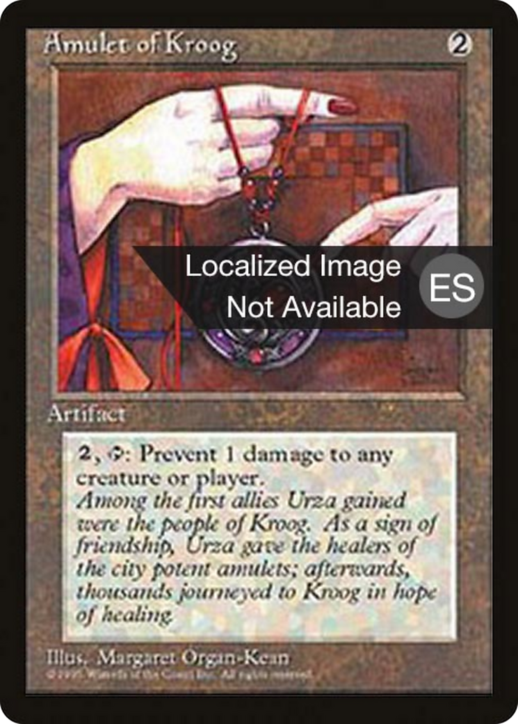 Amulet of Kroog [Fourth Edition Foreign Black Border] | Shuffle n Cut Hobbies & Games