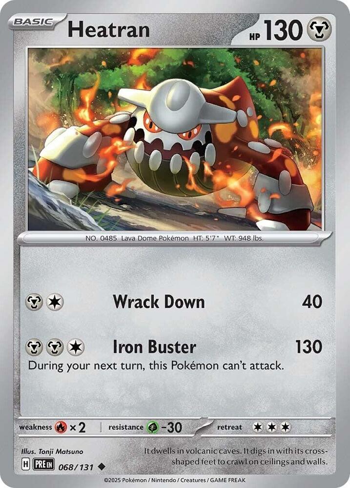 Heatran (068/131) [Scarlet & Violet: Prismatic Evolutions] | Shuffle n Cut Hobbies & Games