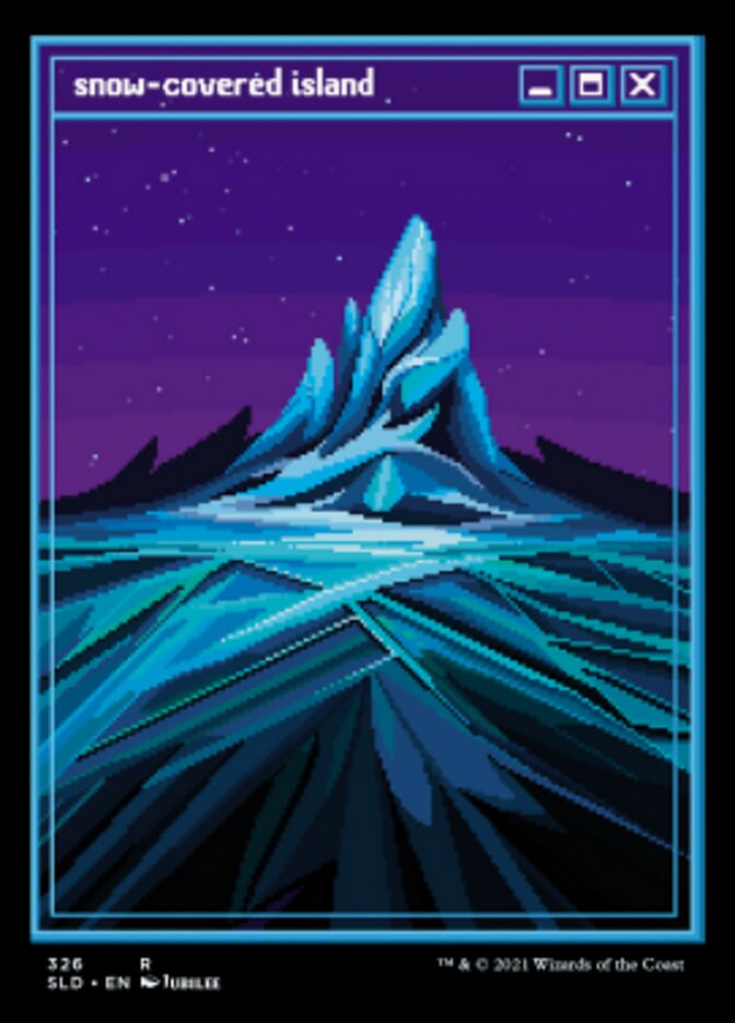 Snow-Covered Island (Foil Etched) [Secret Lair Drop Series] | Shuffle n Cut Hobbies & Games