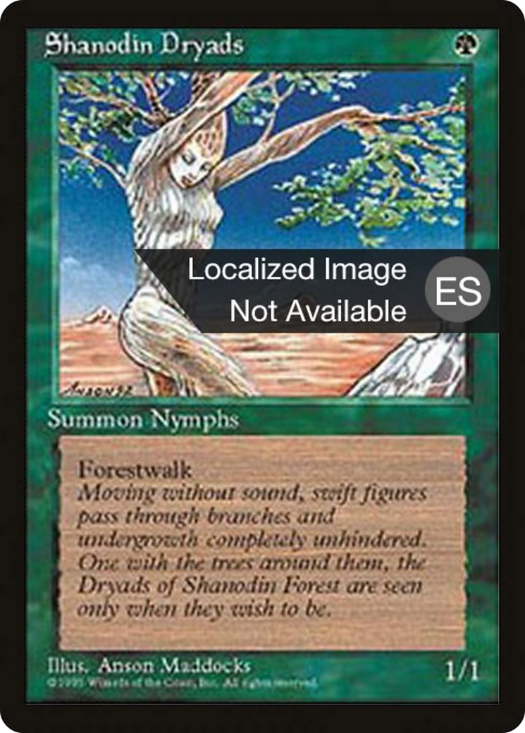 Shanodin Dryads [Fourth Edition Foreign Black Border] | Shuffle n Cut Hobbies & Games
