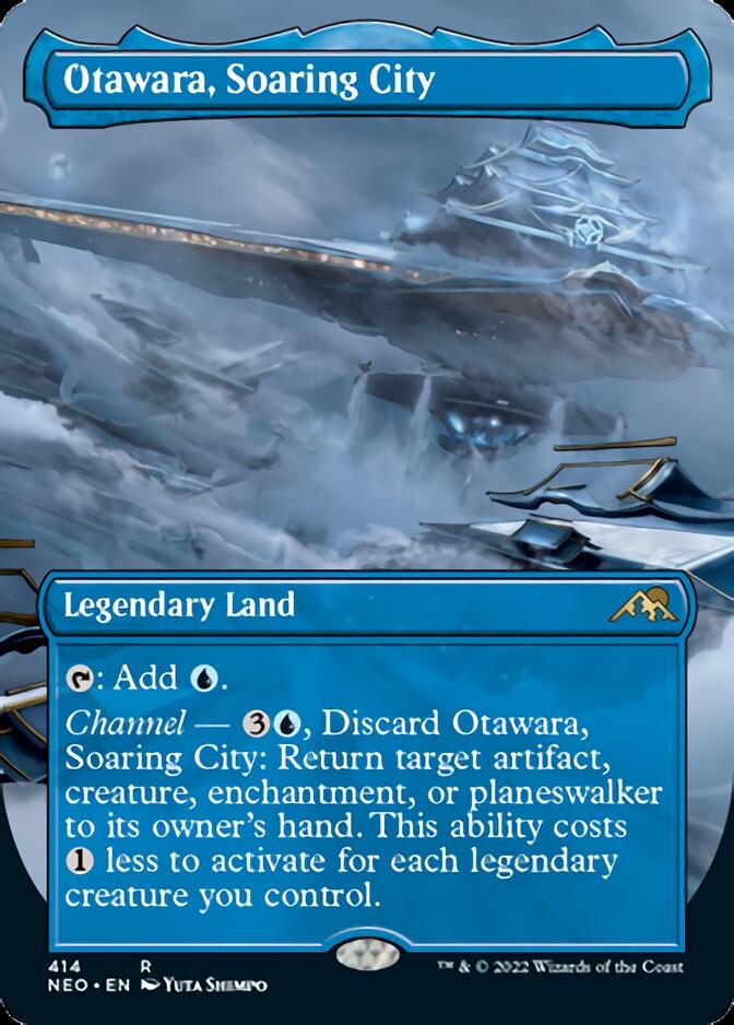 Otawara, Soaring City (Borderless Alternate Art) [Kamigawa: Neon Dynasty] | Shuffle n Cut Hobbies & Games