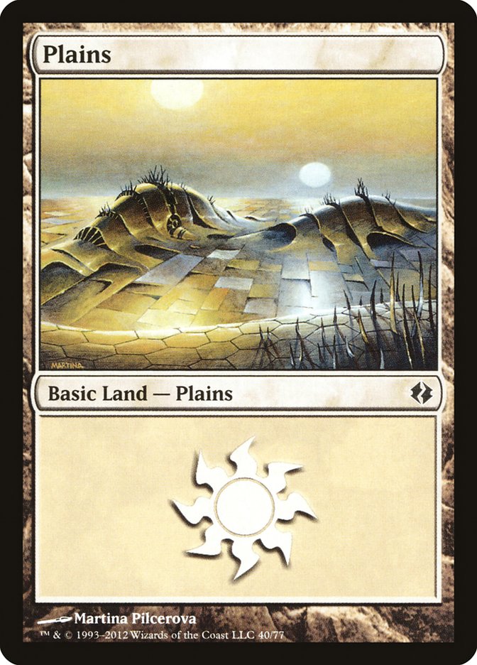 Plains (40) [Duel Decks: Venser vs. Koth] | Shuffle n Cut Hobbies & Games