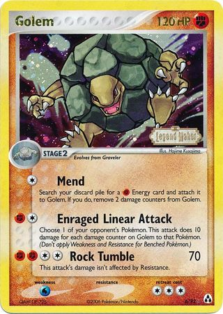 Golem (6/92) (Stamped) [EX: Legend Maker] | Shuffle n Cut Hobbies & Games