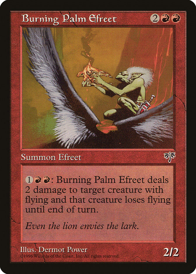Burning Palm Efreet [Mirage] | Shuffle n Cut Hobbies & Games