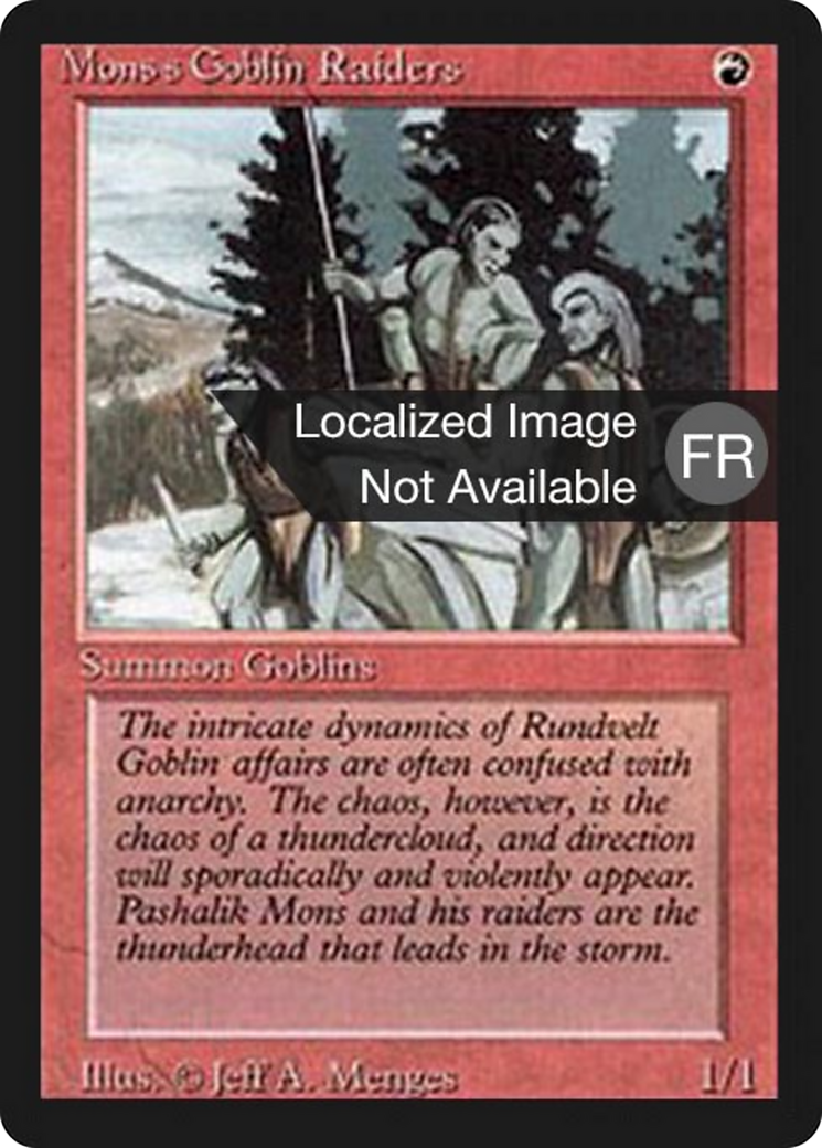 Mons's Goblin Raiders [Foreign Black Border] | Shuffle n Cut Hobbies & Games