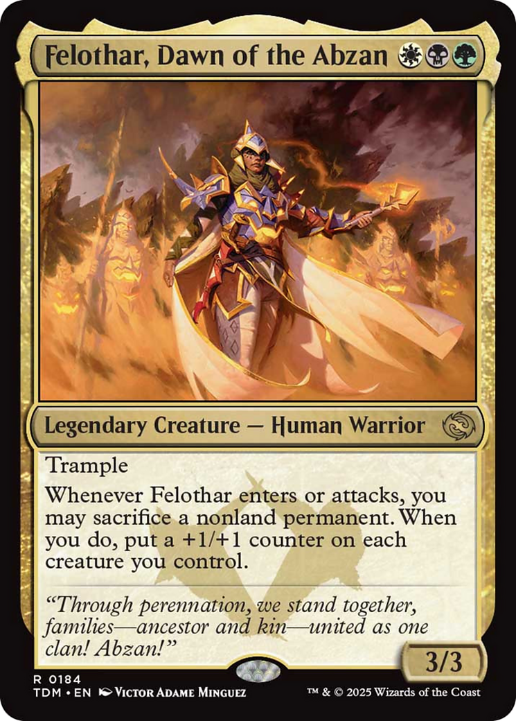 Felothar, Dawn of the Abzan [Tarkir: Dragonstorm] | Shuffle n Cut Hobbies & Games