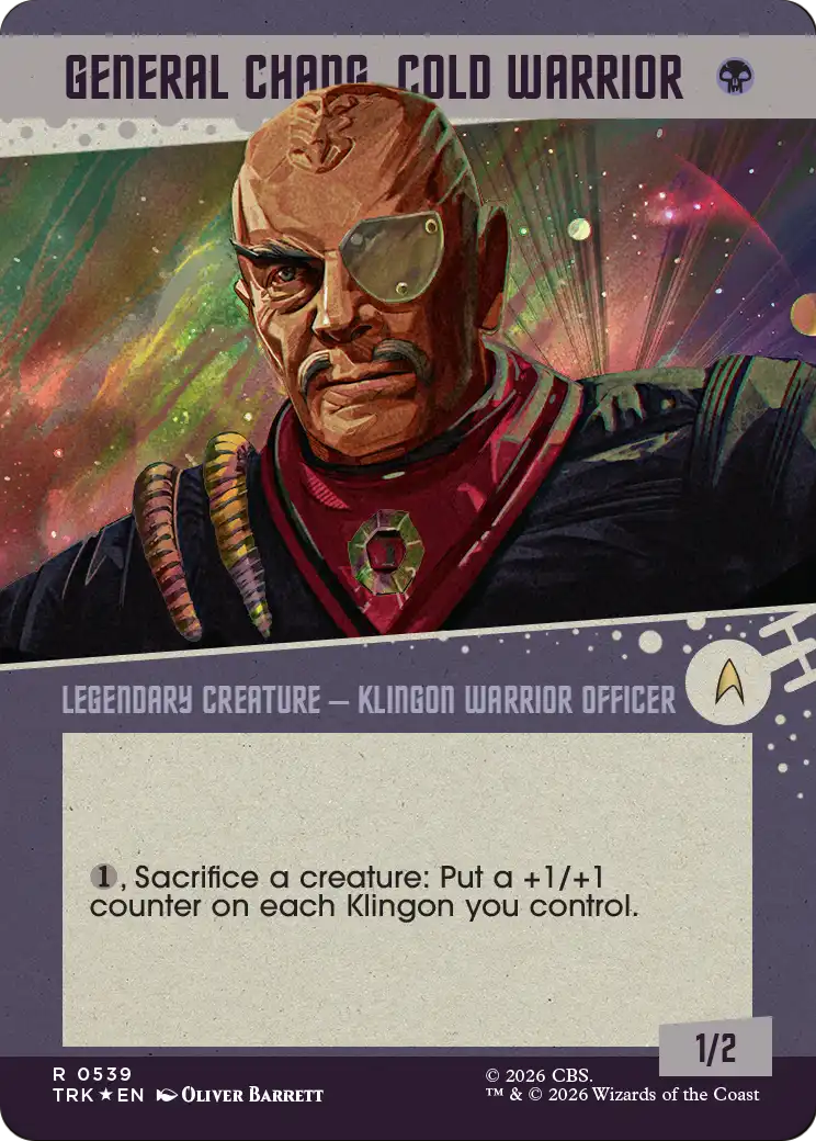 General Chang, Cold Warrior (0539) (Showcase Surge Foil) [Star Trek] | Shuffle n Cut Hobbies & Games