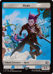 Spirit // Hero (0002) Double-Sided Token [FINAL FANTASY Commander Tokens] | Shuffle n Cut Hobbies & Games