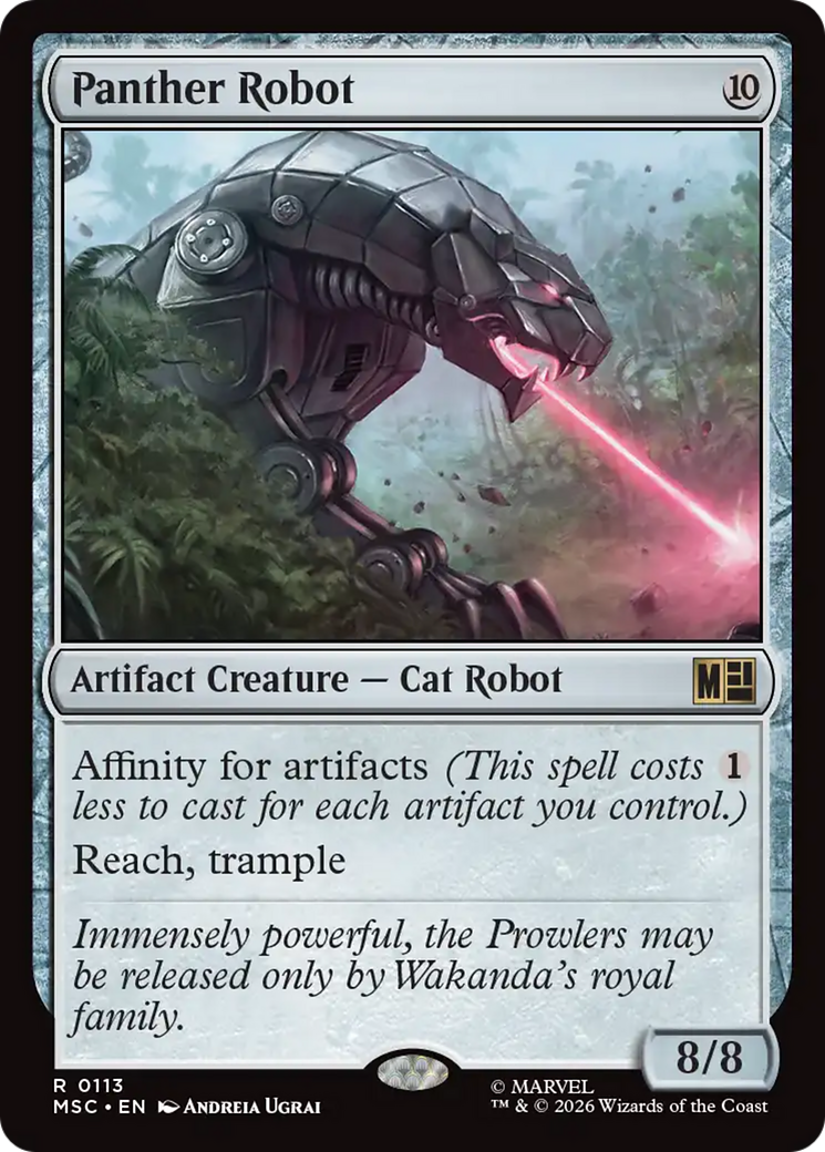 Panther Robot (Surge Foil) [Marvel Super Heroes Commander] | Shuffle n Cut Hobbies & Games