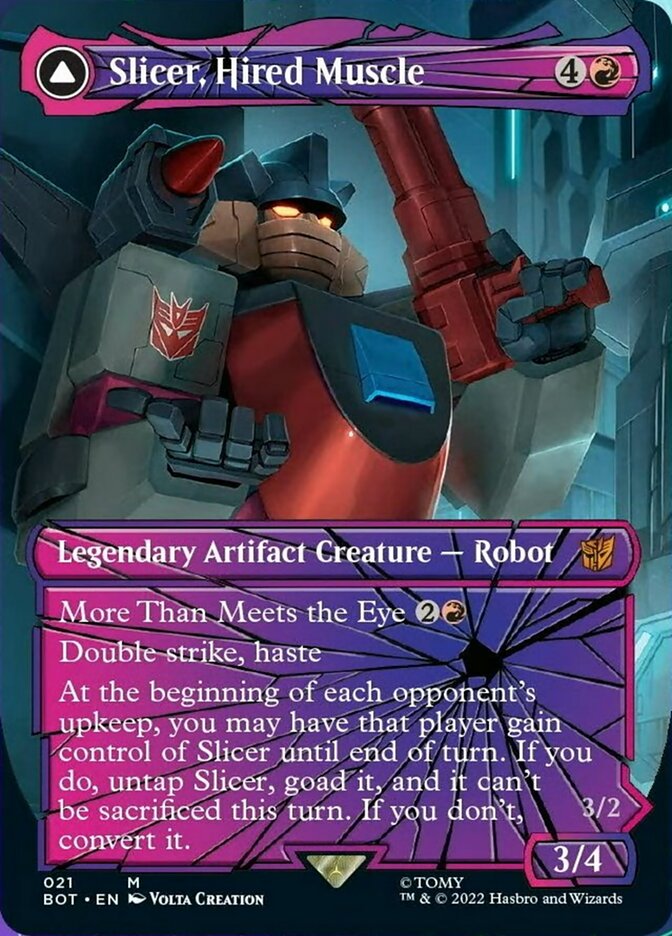 Slicer, Hired Muscle // Slicer, High-Speed Antagonist (Shattered Glass) [Transformers] | Shuffle n Cut Hobbies & Games