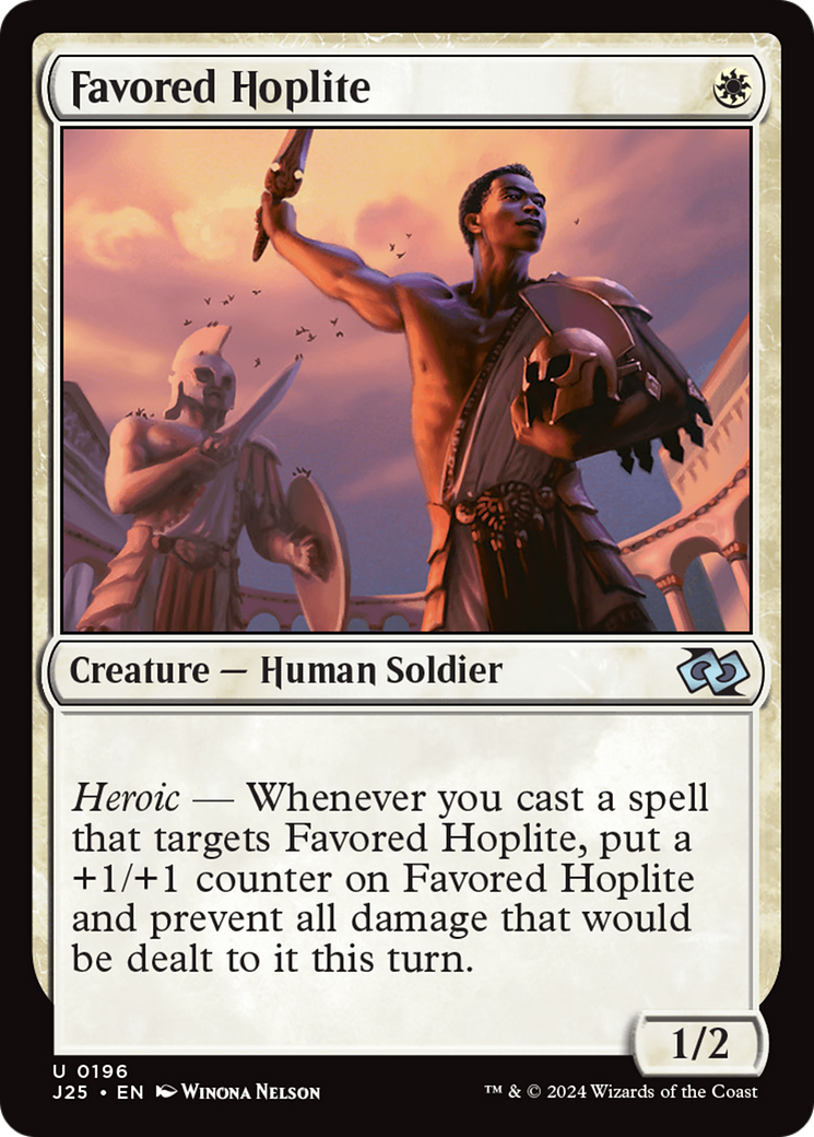 Favored Hoplite [Foundations Jumpstart] | Shuffle n Cut Hobbies & Games