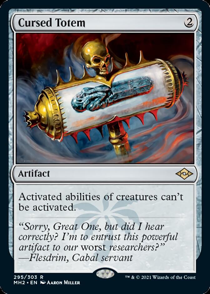 Cursed Totem (Foil Etched) [Modern Horizons 2] | Shuffle n Cut Hobbies & Games
