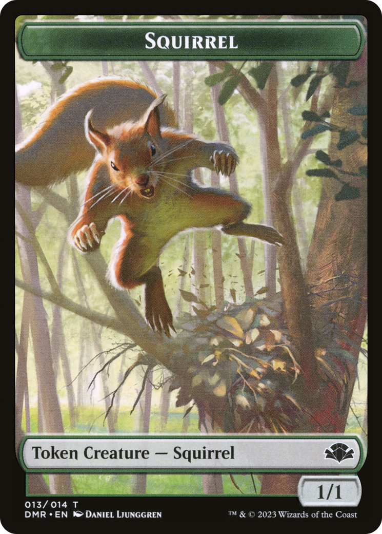 Squirrel Token [Dominaria Remastered Tokens] | Shuffle n Cut Hobbies & Games