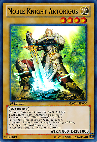 Noble Knight Artorigus [GAOV-EN000] Super Rare | Shuffle n Cut Hobbies & Games