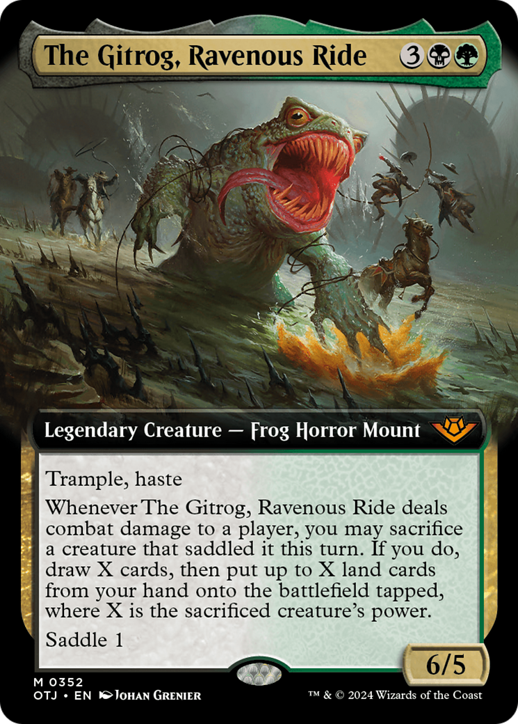 The Gitrog, Ravenous Ride (Extended Art) [Outlaws of Thunder Junction] | Shuffle n Cut Hobbies & Games