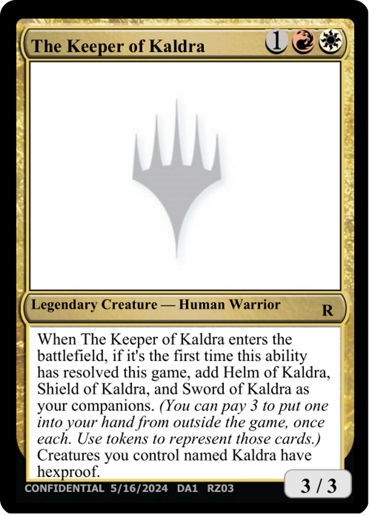 The Keeper of Kaldra [Unknown Event] | Shuffle n Cut Hobbies & Games