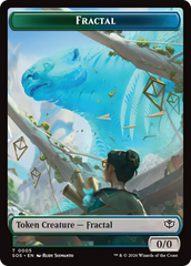 Fractal (0005) // Pest (0009) Double-Sided Token [Secrets of Strixhaven Tokens] | Shuffle n Cut Hobbies & Games