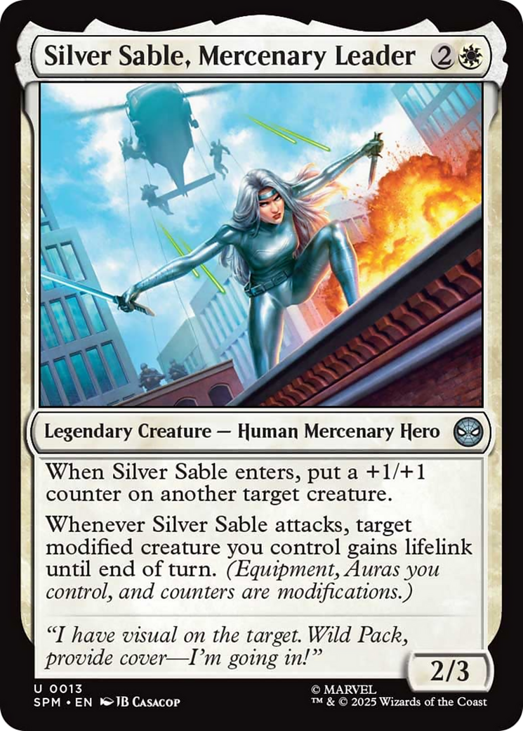 Silver Sable, Mercenary Leader [Marvel's Spider-Man] | Shuffle n Cut Hobbies & Games