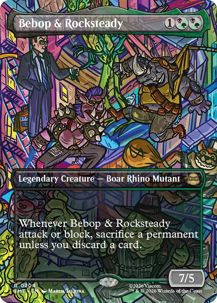 Bebop & Rocksteady (Borderless) [Teenage Mutant Ninja Turtles] | Shuffle n Cut Hobbies & Games