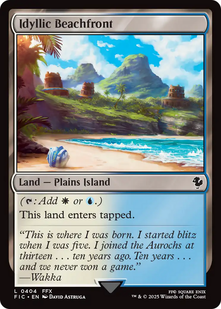 Idyllic Beachfront [FINAL FANTASY Commander] | Shuffle n Cut Hobbies & Games