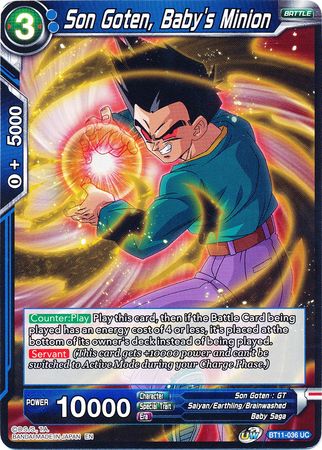 Son Goten, Baby's Minion (BT11-036) [Vermilion Bloodline] | Shuffle n Cut Hobbies & Games