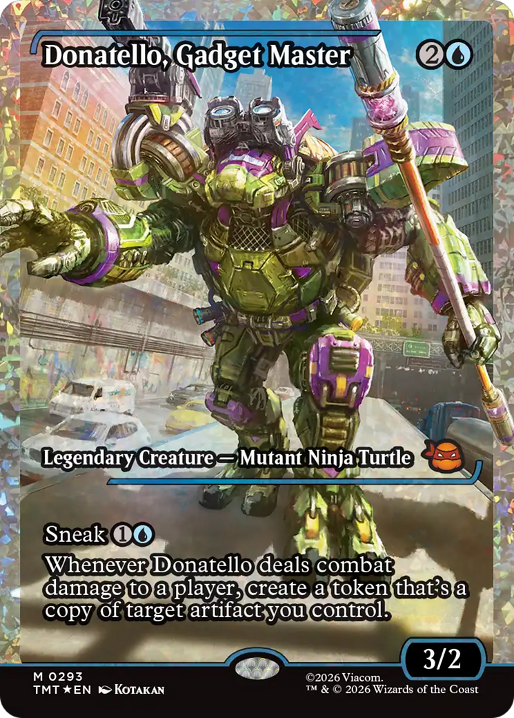 Donatello, Gadget Master (Showcase) (Fracture Foil) [Teenage Mutant Ninja Turtles] | Shuffle n Cut Hobbies & Games