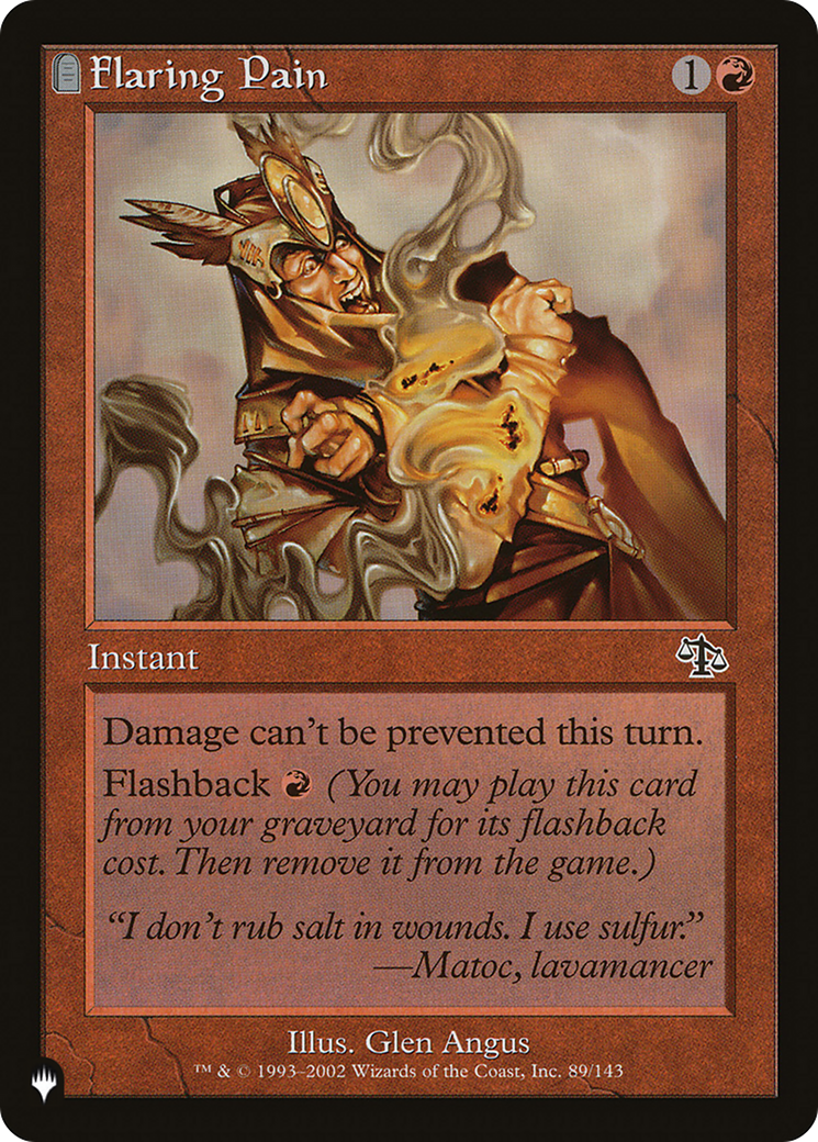 Flaring Pain [The List] | Shuffle n Cut Hobbies & Games