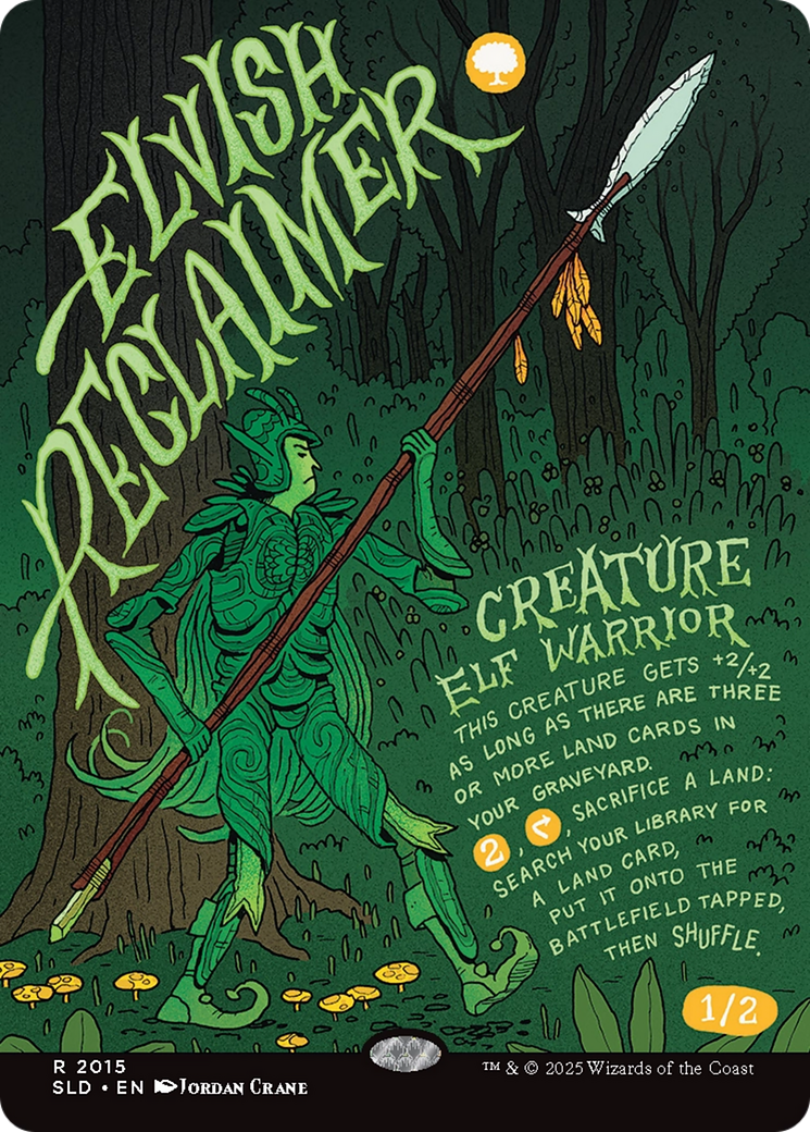 Elvish Reclaimer (Rainbow Foil) [Secret Lair Drop Series] | Shuffle n Cut Hobbies & Games