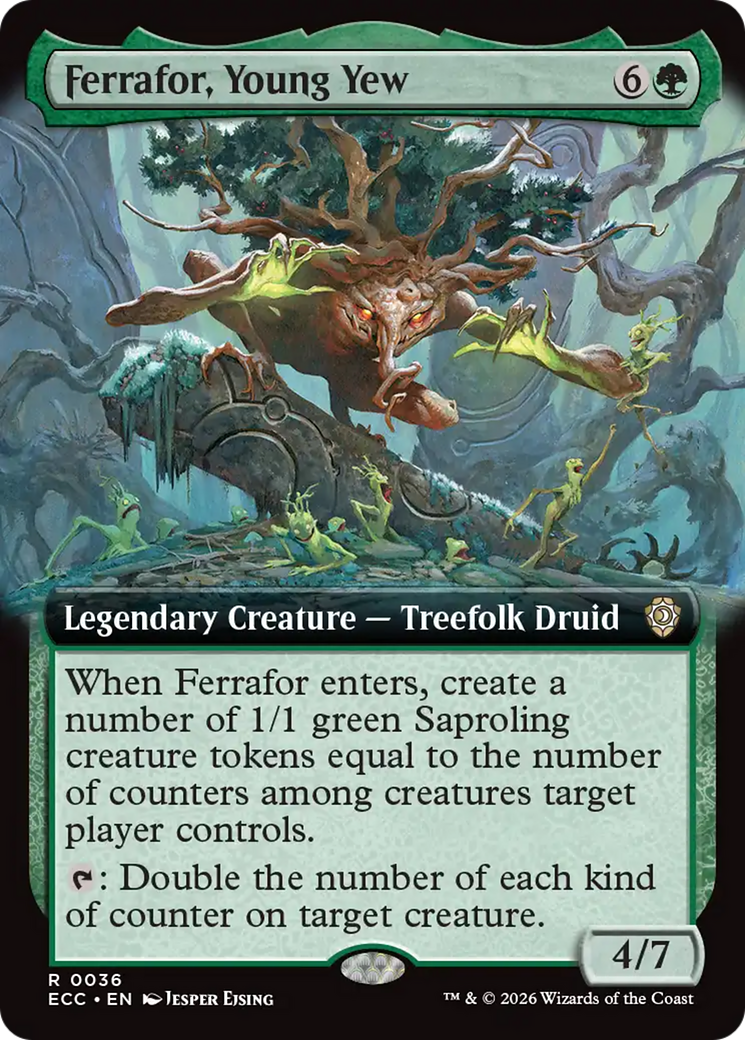 Ferrafor, Young Yew (Extended Art) [Lorwyn Eclipsed Commander] | Shuffle n Cut Hobbies & Games